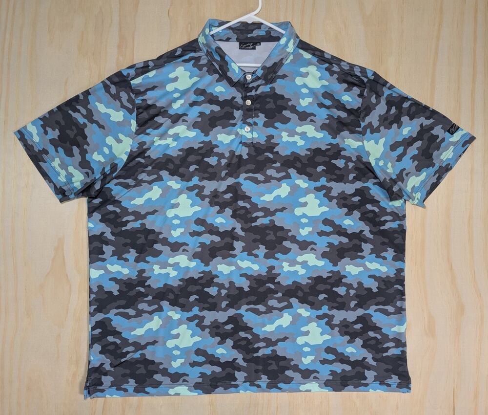 Sunday Swagger Men's 4XL Polo Shirt Camouflage Golf Stretch Performance